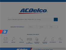 Tablet Screenshot of catalogo.acdelco.mx